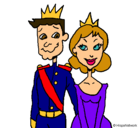 Dibujo Príncipe y princesa pintado por yayyita