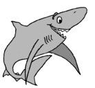 Dibujo Tiburón alegre pintado por Auris197