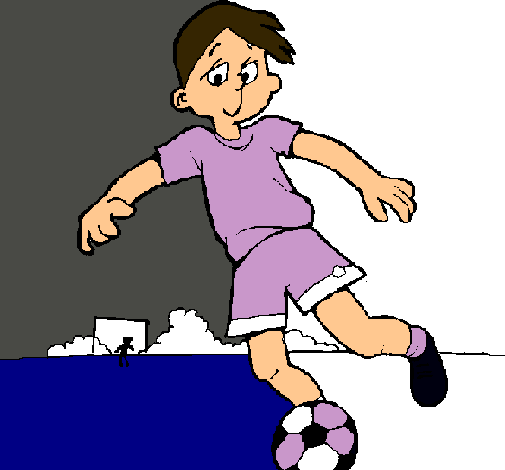 Dibujo Jugar a fútbol pintado por parrochina