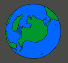Dibujo Planeta Tierra pintado por PLANETCA
