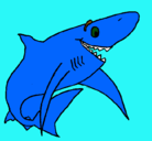 Dibujo Tiburón alegre pintado por carlos