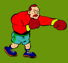 Dibujo Boxeador pintado por carlos