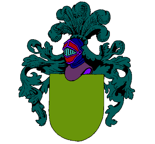 Escudo de armas y casco