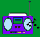 Dibujo Radio cassette 2 pintado por jopgku