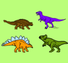 Dibujo Dinosaurios de tierra pintado por jaydi