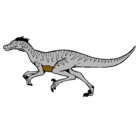 Dibujo Velociraptor pintado por quesada