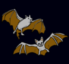 Dibujo Un par de murciélagos pintado por Adri