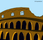 Dibujo Coliseo pintado por chris