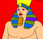 Dibujo Ramsés II pintado por gema