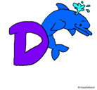 Dibujo Delfín pintado por dolphin