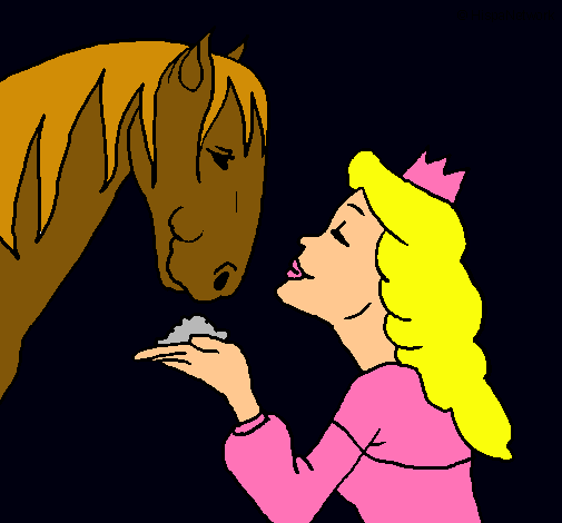 Princesa y caballo