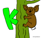 Dibujo Koala pintado por kristina