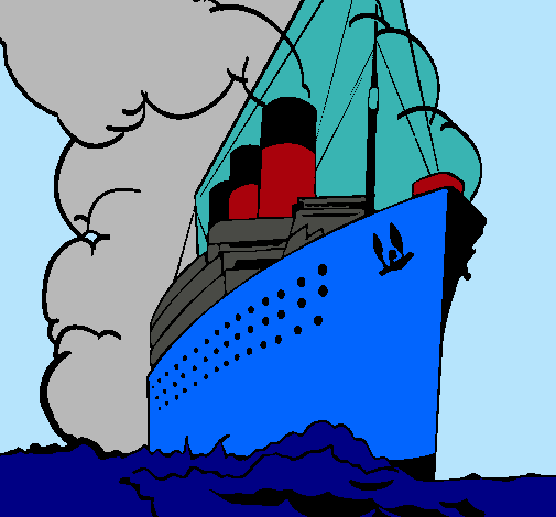 Dibujo De Barco De Vapor Pintado Por Titanic En El Día 14 11 10 A Las 214450 4500