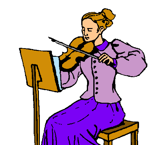 Dama violinista