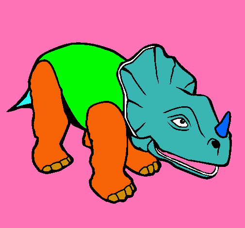 Dibujo Triceratops II pintado por luciano 