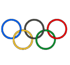 Dibujo Anillas de los juegos olimpícos pintado por Migui