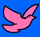 Dibujo Paloma de la paz pintado por sergio 