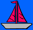 Dibujo Barco velero pintado por marina