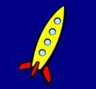 Dibujo Cohete II pintado por espacio