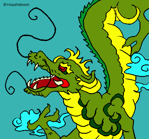 Dibujo Dragón japonés pintado por DarianSan