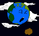 Dibujo Tierra enferma pintado por ladel2001