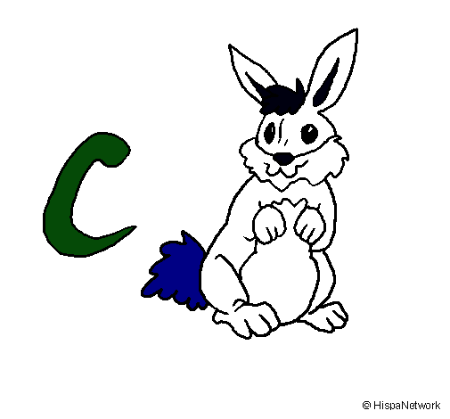 Dibujo Conejo pintado por Feliciano