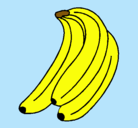 Dibujo Plátanos pintado por platanito