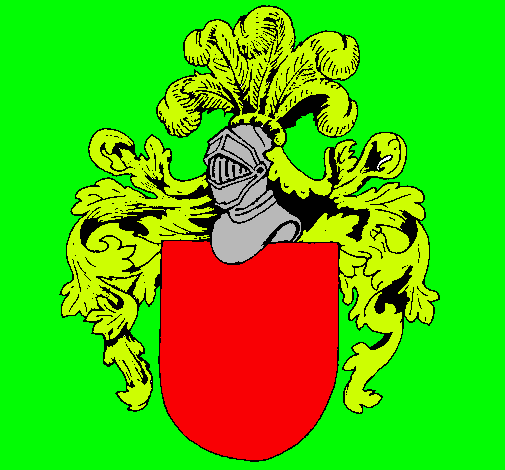 Escudo de armas y casco