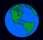 Dibujo Planeta Tierra pintado por chadelys