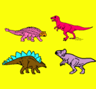 Dibujo Dinosaurios de tierra pintado por ROMAN