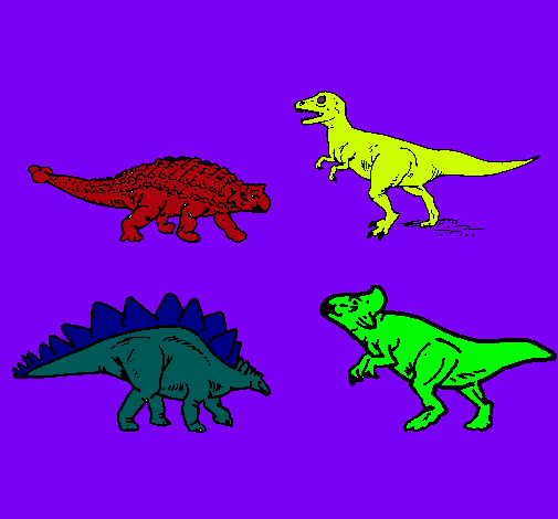 Dibujo Dinosaurios de tierra pintado por sabri