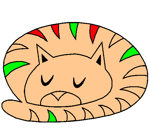 Dibujo Gato durmiendo pintado por Alexitis18