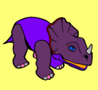 Dibujo Triceratops II pintado por milly