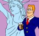 Dibujo Estados Unidos de América pintado por Celia 