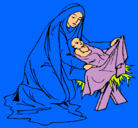 Dibujo Nacimiento del niño Jesús pintado por nmmnbvcxzaq21q8
