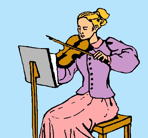 Dama violinista