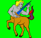 Dibujo Centauro pintado por chantarel