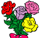 Dibujo Ramo de rosas pintado por mo0nsszzeee