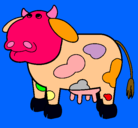 Dibujo Vaca pensativa pintado por aitor