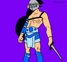 Dibujo Gladiador pintado por papiriczst