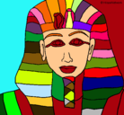 Dibujo Tutankamon pintado por ANALIA