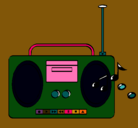 Dibujo Radio cassette 2 pintado por manuelita1