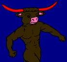 Dibujo Cabeza de búfalo pintado por Denis