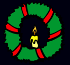 Dibujo Corona de navidad II pintado por chadelys