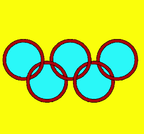 Dibujo Anillas de los juegos olimpícos pintado por LESLIE-ORQ