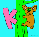 Dibujo Koala pintado por katty