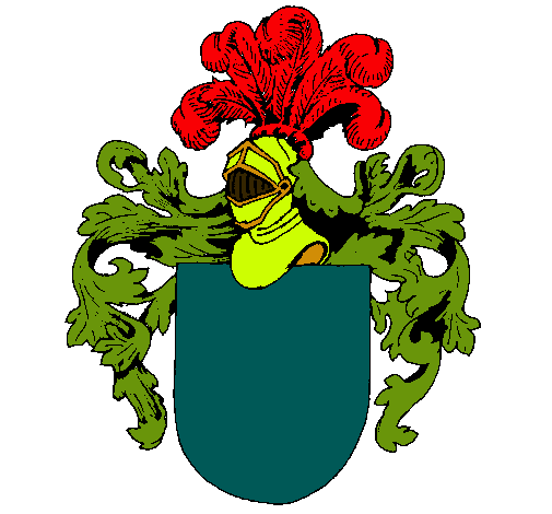 Escudo de armas y casco