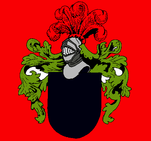 Escudo de armas y casco