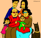 Dibujo Familia pintado por noemi