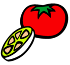 Dibujo Tomate pintado por vvvvv